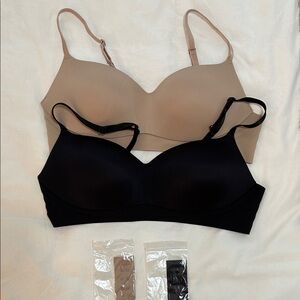 EBY All Day Balconette Bra, Size M, Nude and Black